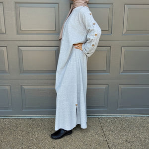 Mia Brushed Cotton Long Sleeve Maxi Dress