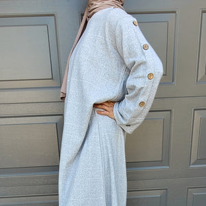 Mia Brushed Cotton Long Sleeve Maxi Dress