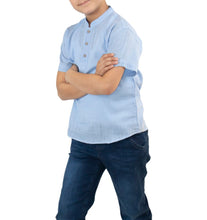 Load image into Gallery viewer, Bay Short Sleeve Boy&#39;s Cotton Shirt
