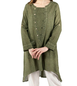 Brooke Long Sleeve Cotton Tunic