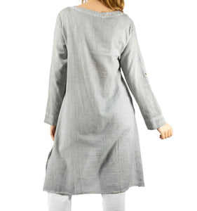 Brooke Long Sleeve Cotton Tunic