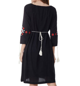 Gale Embroidered Tunic Dress