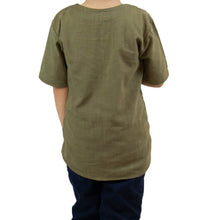 Load image into Gallery viewer, River Short Sleeve Boy&#39;s Cotton Shirt
