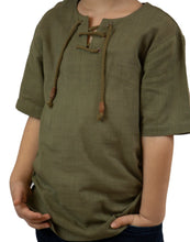 Load image into Gallery viewer, River Short Sleeve Boy&#39;s Cotton Shirt
