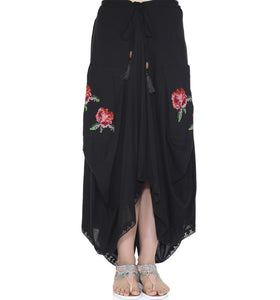 Ruby Asymmetric Long Skirt