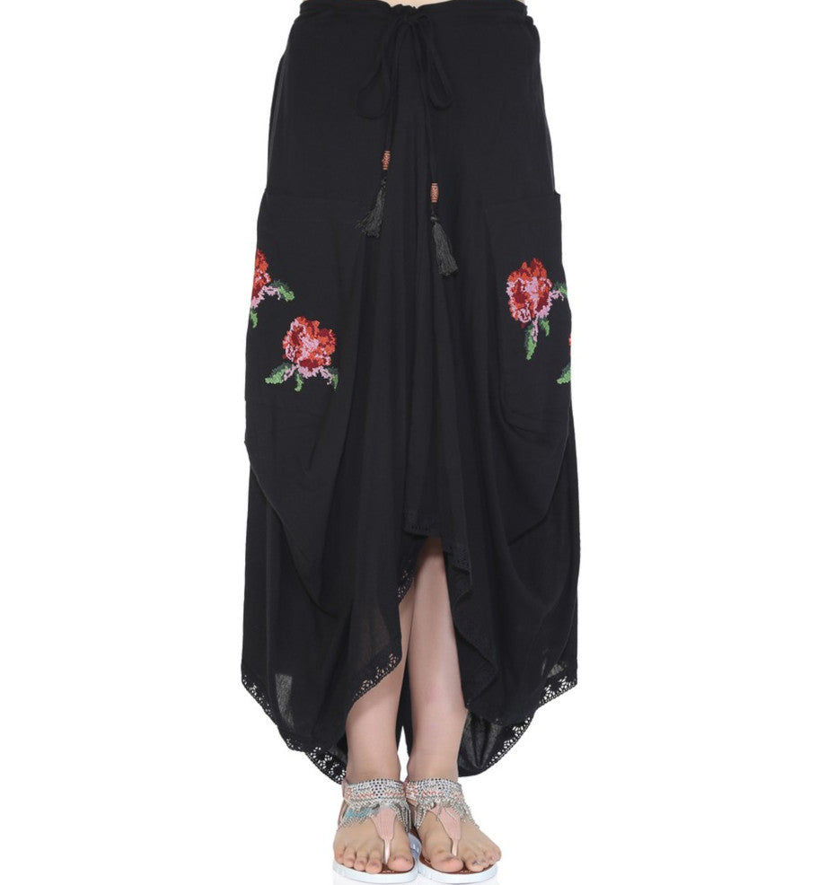 Ruby Asymmetric Long Skirt