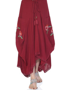 Ruby Asymmetric Long Skirt