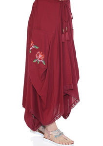 Ruby Asymmetric Long Skirt