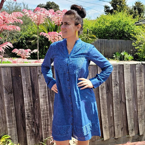 Talia Button Through Shirt Dress