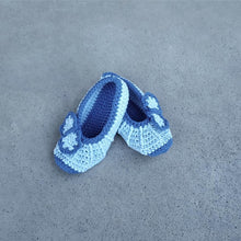 Load image into Gallery viewer, Girls&#39; Crochet Ballerina Slippers with Bow
