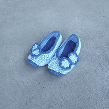 Load image into Gallery viewer, Girls&#39; Crochet Ballerina Slippers with Bow
