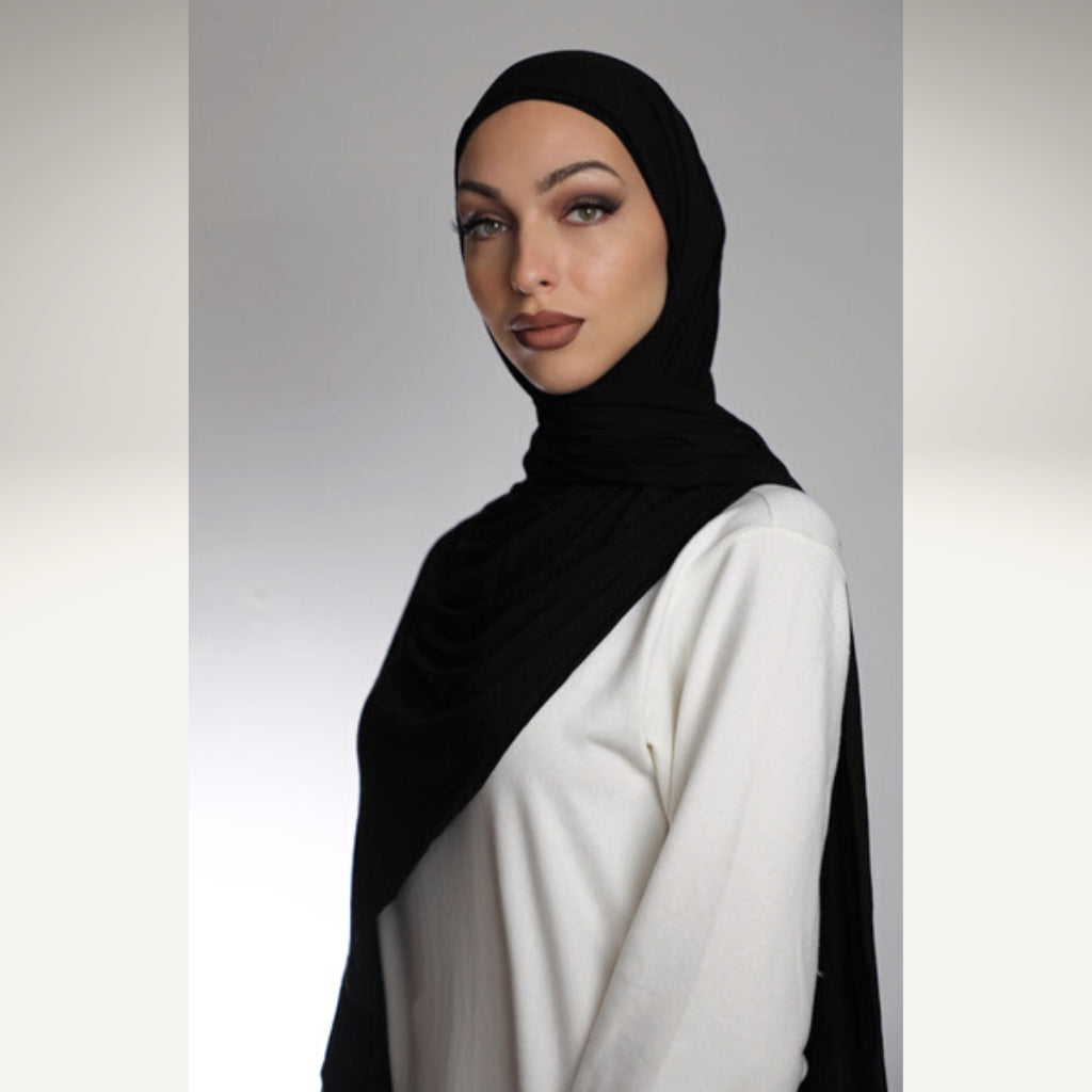 Modal Jersey Shawl/Scarf - Onyx