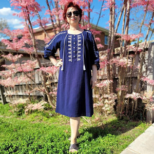 Jasmine Pintuck Tunic Dress