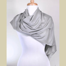 Load image into Gallery viewer, providence-collection-shawl-scarf-hijab-celtic-sky-on-mannequin
