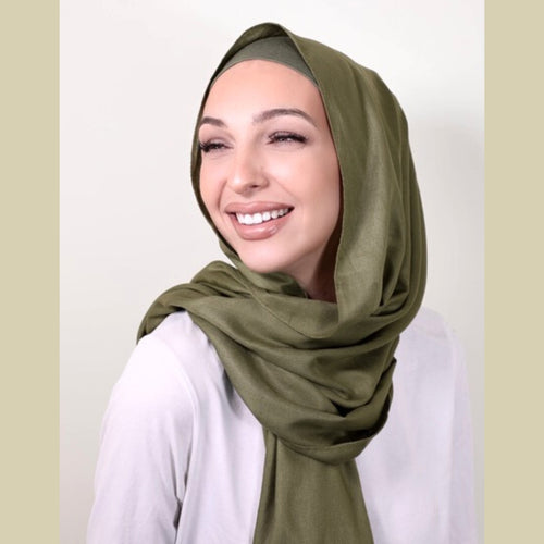 providence-collection-shawl-scarf-hijab-olive-leaf-on-model