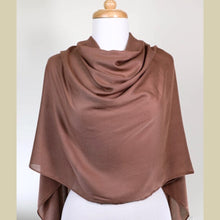 Load image into Gallery viewer, providence-collection-shawl-scarf-hijab-pecan-brown-on-mannequin
